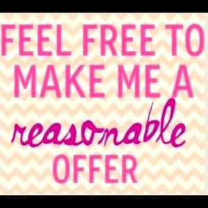 Offers welcomed 💌